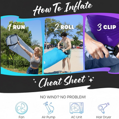 DeoDap Portable Camping Inflatable Lounger Sofa - lifestyle use