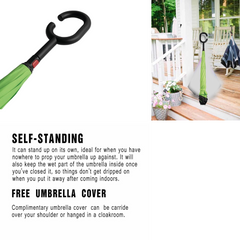 Compact foldable umbrella for kids with ergonomic handle