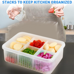 Color box variants of fridge storage containers
