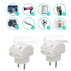 Close-up of Tetherix multi-plug socket pins