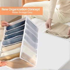 Organivo 7 grid organizer folded flat for compact storage