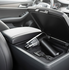 Wireless vacuum with USB charging cable and accessories