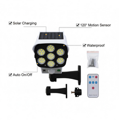 Solar powered dummy security camera specifications