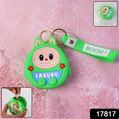 Open cartoon coin pouch showing interior space
