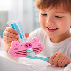 Diagram showing toothpaste tube squeezer application