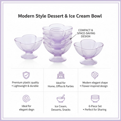 Food-grade plastic dessert bowls
