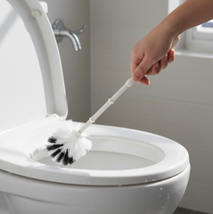 Product usage diagram for toilet brush