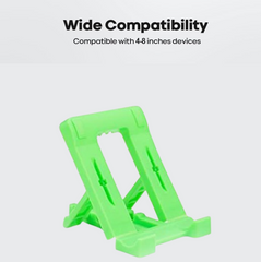 Portable foldable mobile stand shown in compact form