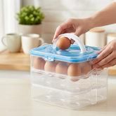 3-layer plastic egg storage box with 36 egg capacity
