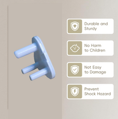 Triangle shaped safety cover guard for electric socket plug