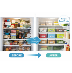 Stacked airtight food storage containers