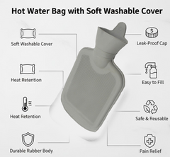 Hot water bag material and design features