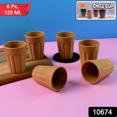Konvex Traditional Chai Cups (125 ML / 6 Pc)