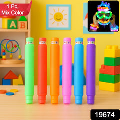 Close-up of LED Glow Pop Tube light-up feature