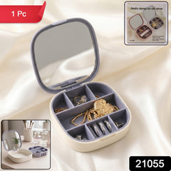 Travel-friendly plastic jewelry organizer case