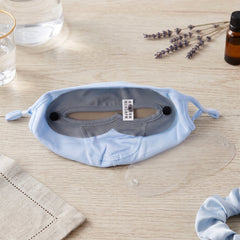Reusable cloth face mask and removable eye shield product view