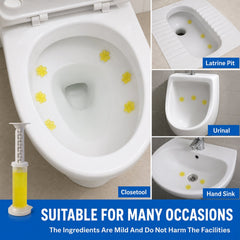 Examples of toilet gel cleaner usage