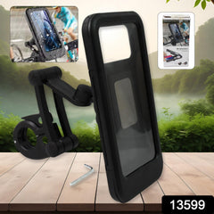SpinSecure bike phone holder showing mounting