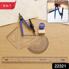Geometry drawing tools kit, 1 set