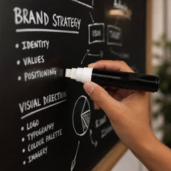 Chalk marker chalkboard glass