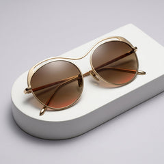 Stylish fancy sunglasses metal frame