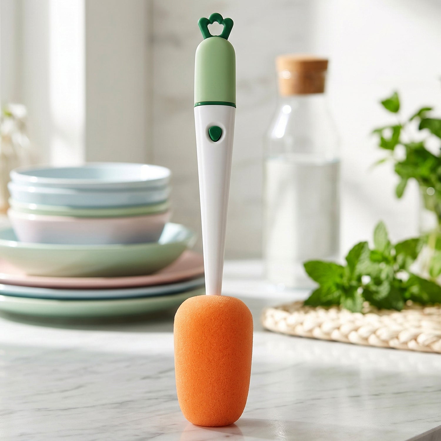 3 in 1 carrot bottle cleaning brush