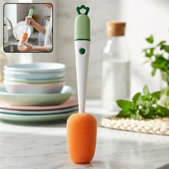 Brush sponge cups flasks