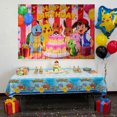 Party decor cake theme banner