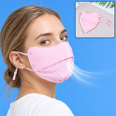 Reusable fabric face cover mask ear loops