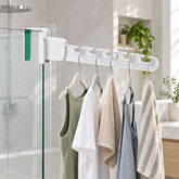Plastic folding multi slot hanger over door