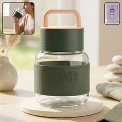 Glass bottle office travel