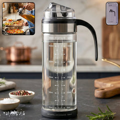 Oil dispenser auto flip lid kitchen