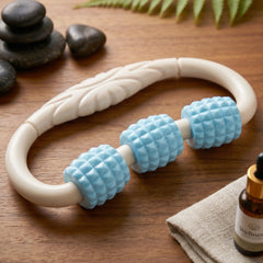Handheld 3 ball roller body massager