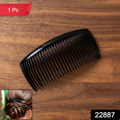 Hair styling comb pack with black glossy finish