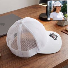Stylish mesh trucker baseball cap