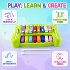 8 key musical toy mallets