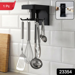 Rotating hanging hook with 1 piece label and SKU 23354