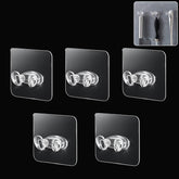 Adhesive plastic wall hook 5pc set