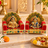 Red Laddu Gopal Singhasan
