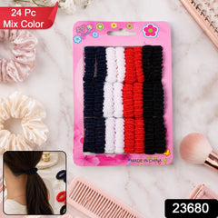 Pack of elastic mix color hairbands