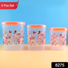 Home Charm Floral Storage Container Trio