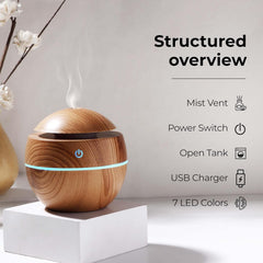 Essential oil diffuser features