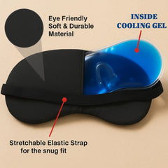 Cooling gel eye mask material features