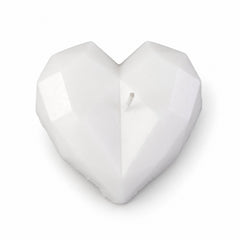 White Decorative Wax Heart