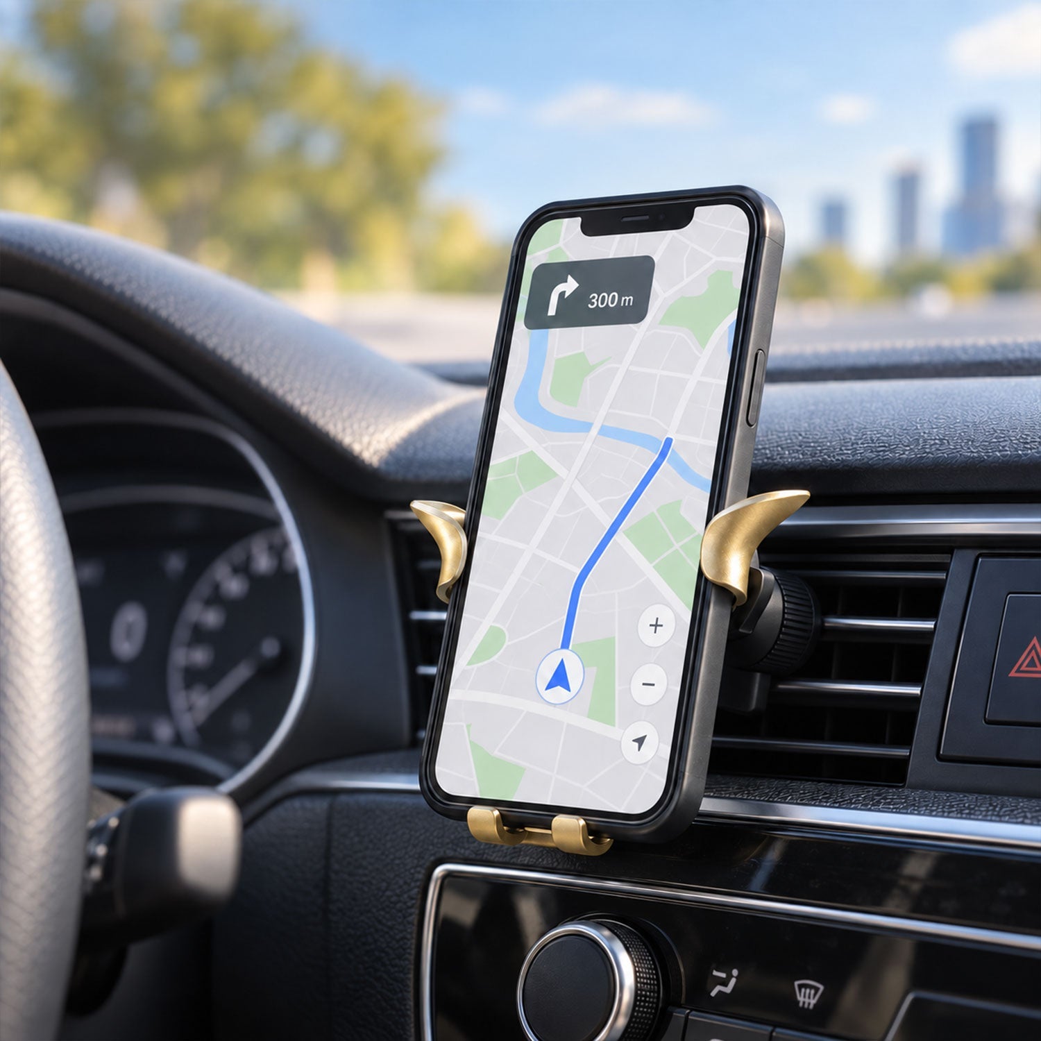 Car air vent mobile phone holder - main lifestyle