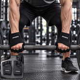 Half finger gym gloves padded palm lifting