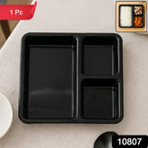 Rectangular Dining Plate with 3 Sections