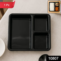 Rectangular Dining Plate with 3 Sections