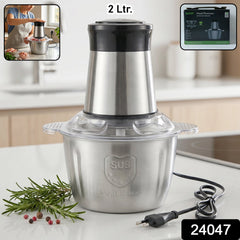 Stainless steel food processor and chopper appliance