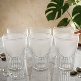 Classic plastic juice glass set 6pc